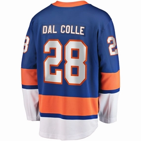 NY.Islanders #28 Michael Dal Colle Fanatics Branded Replica Player Jersey Royal Stitched American Hockey Jerseys