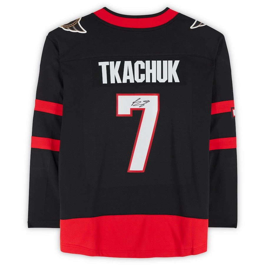 O.Senators Fanatics Authentic Autographed Breakaway Jersey Black Stitched American Hockey Jerseys