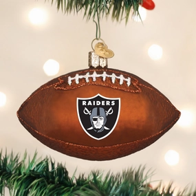 Old World Christmas - NFL Oakland Raiders Football Ornament