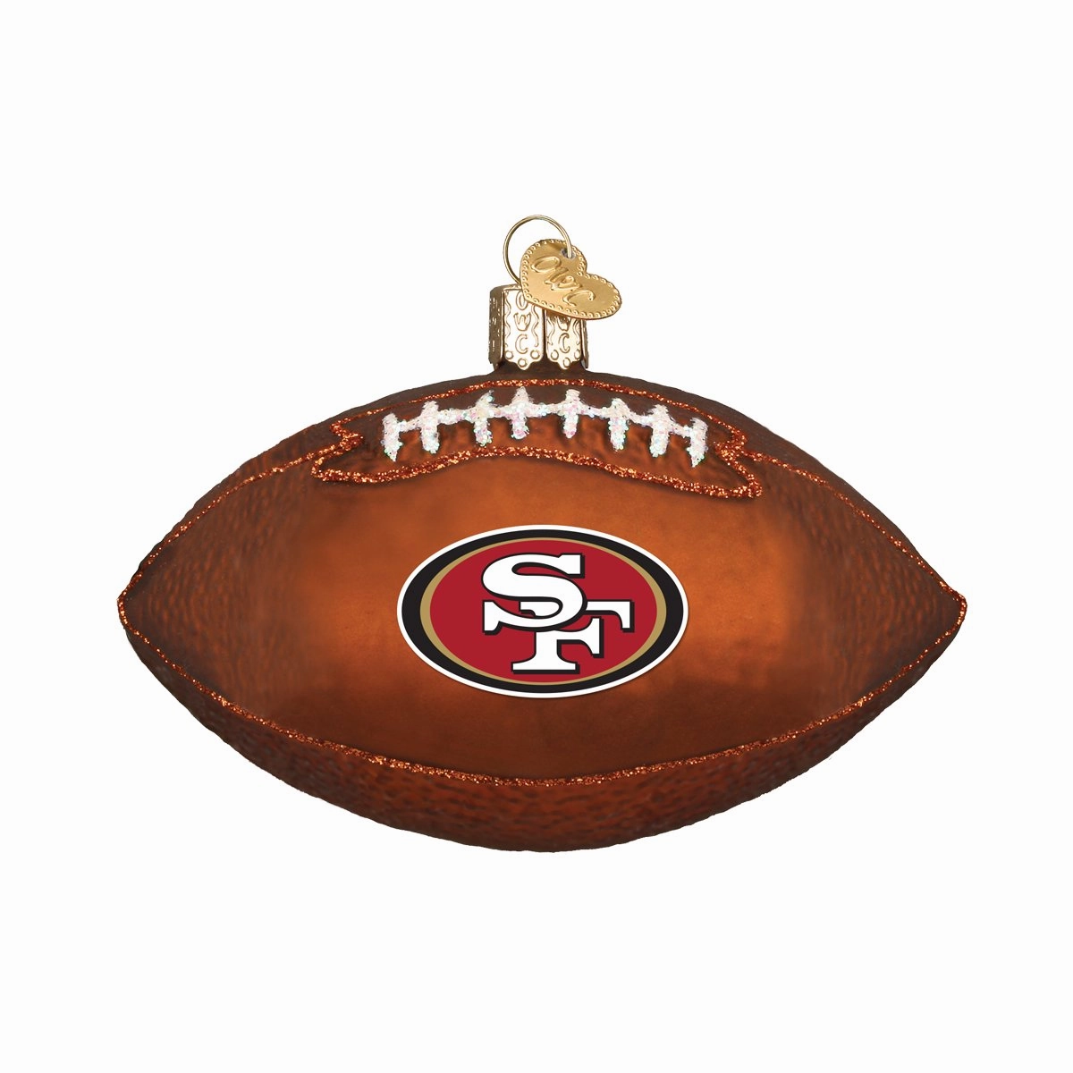 Old World Christmas - NFL SF 49ers Football Ornament