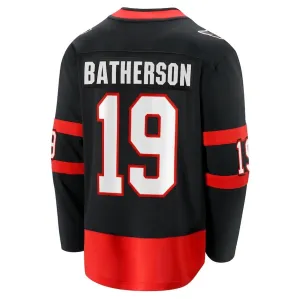 O.Senators #19 Drake Batherson Fanatics Home Breakaway Jersey - Black Stitched American Hockey Jerseys