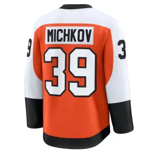 P.Flyers #39 Matvei Michkov Fanatics Home Premium Jersey - Orange Stitched American Hockey Jerseys