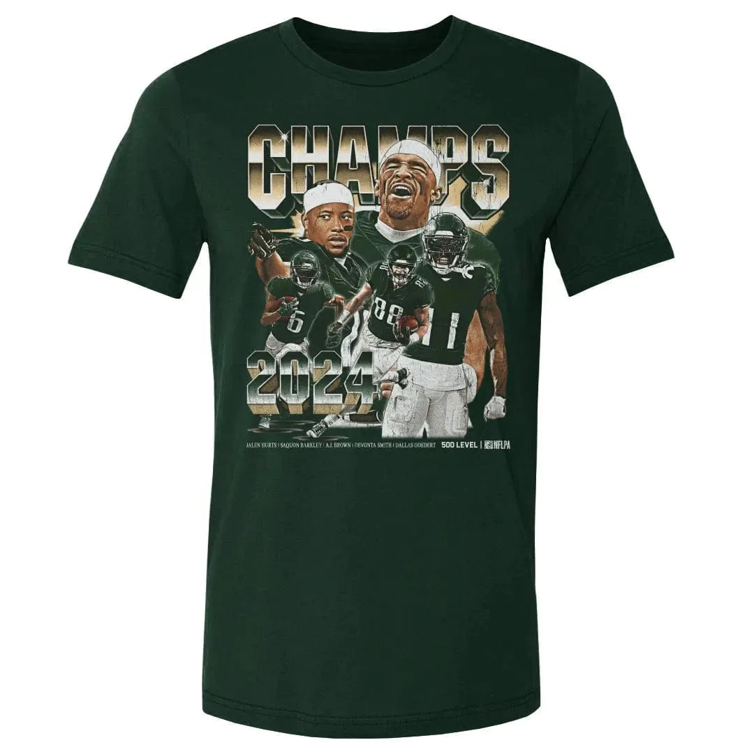 Philadelphia Eagles 500 Level NFL Super Bowl LIX Champs Homage T-Shirt - Green
