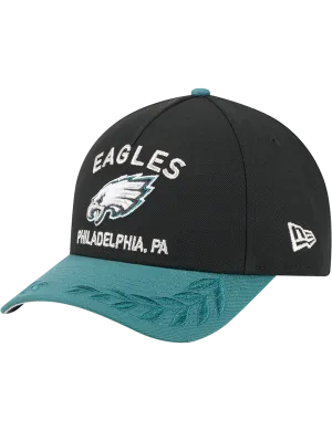 Philadelphia Eagles New Era NFL 25 Draft 9FORTY M-Crown Snapback Hat - Black