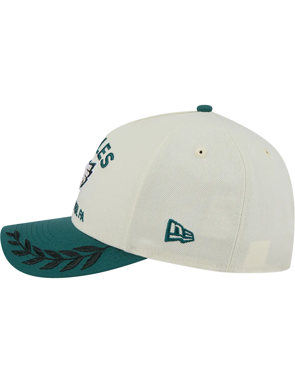 Philadelphia Eagles New Era NFL 25 Draft 9FORTY M-Crown Snapback Hat - Chrome