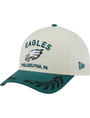 Philadelphia Eagles New Era NFL 25 Draft 9FORTY M-Crown Snapback Hat - Chrome