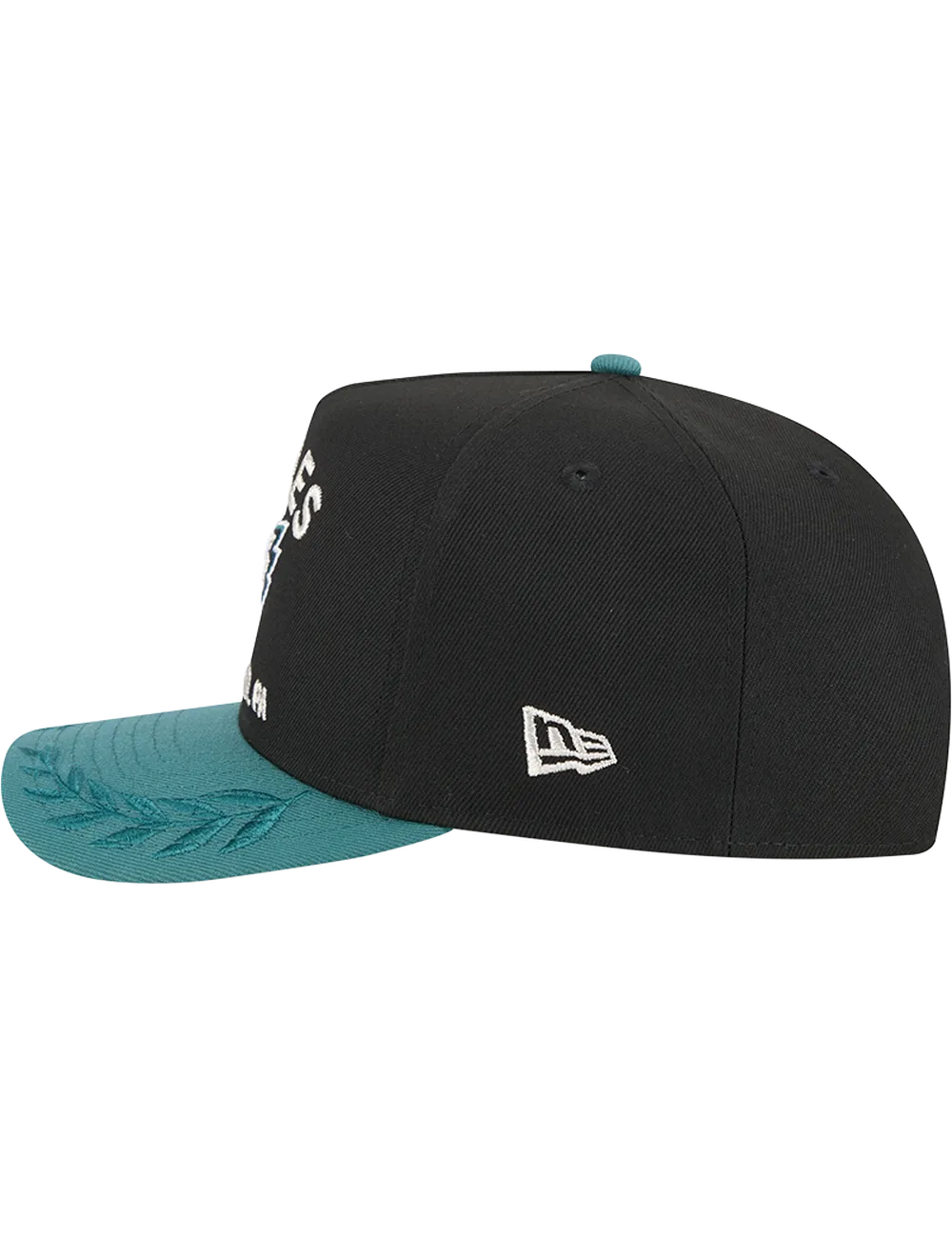 Philadelphia Eagles New Era NFL 25 Draft Pre-Curved 9FIFTY A-Frame Snapback Hat - Black