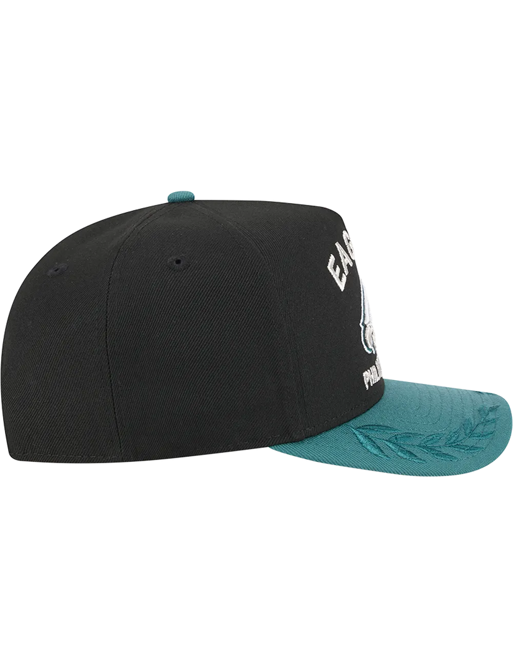 Philadelphia Eagles New Era NFL 25 Draft Pre-Curved 9FIFTY A-Frame Snapback Hat - Black