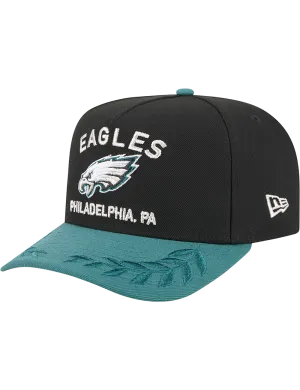 Philadelphia Eagles New Era NFL 25 Draft Pre-Curved 9FIFTY A-Frame Snapback Hat - Black