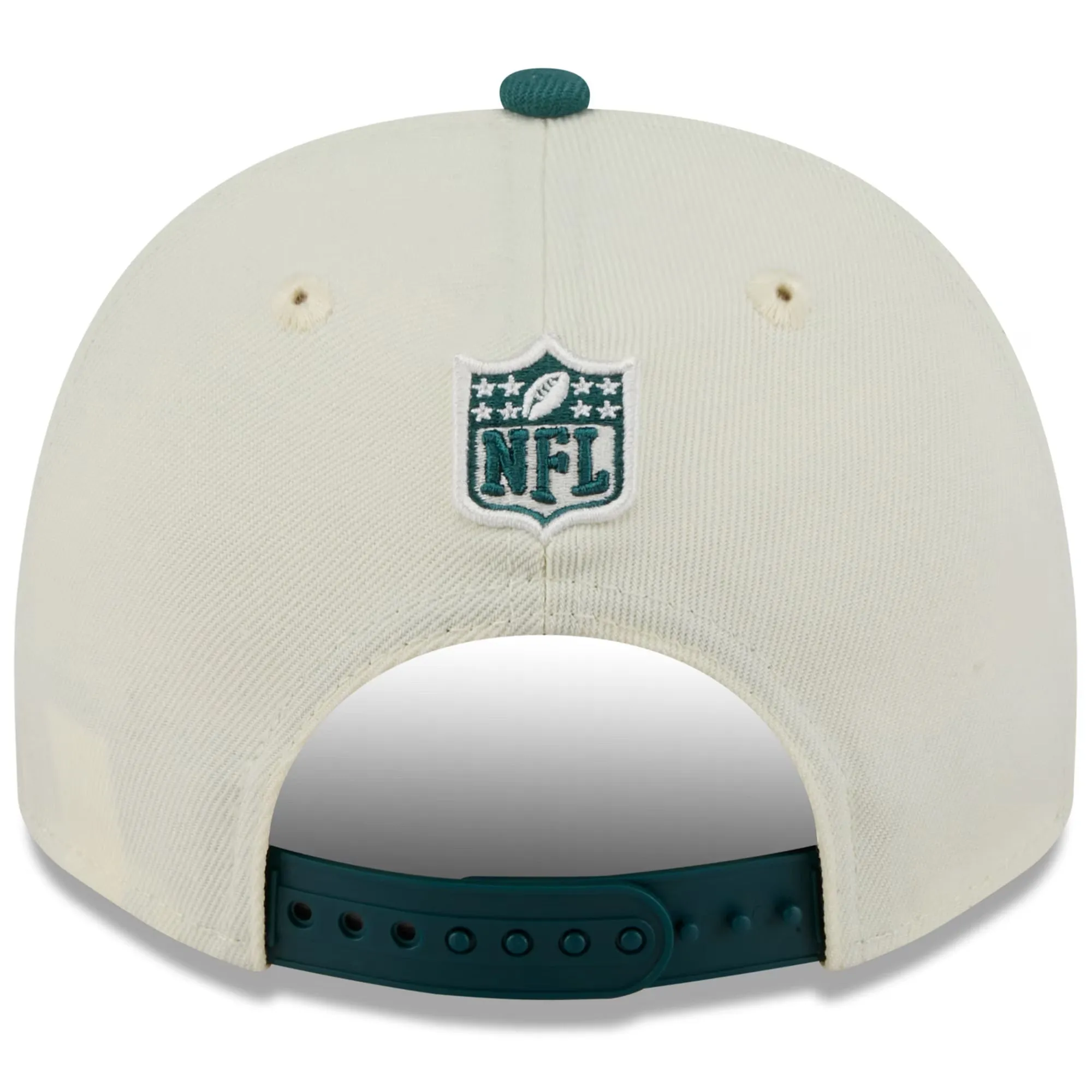 Philadelphia Eagles New Era NFL 25 Draft Pre-Curved 9FIFTY A-Frame Snapback Hat - Chrome