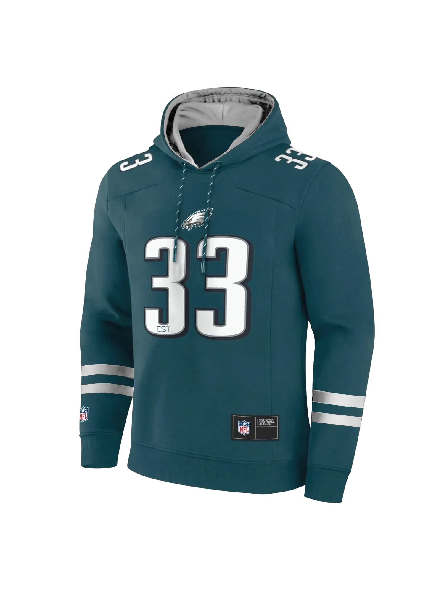 Philadelphia Eagles NFL Foundation Panel Hoodie Jumper - Green