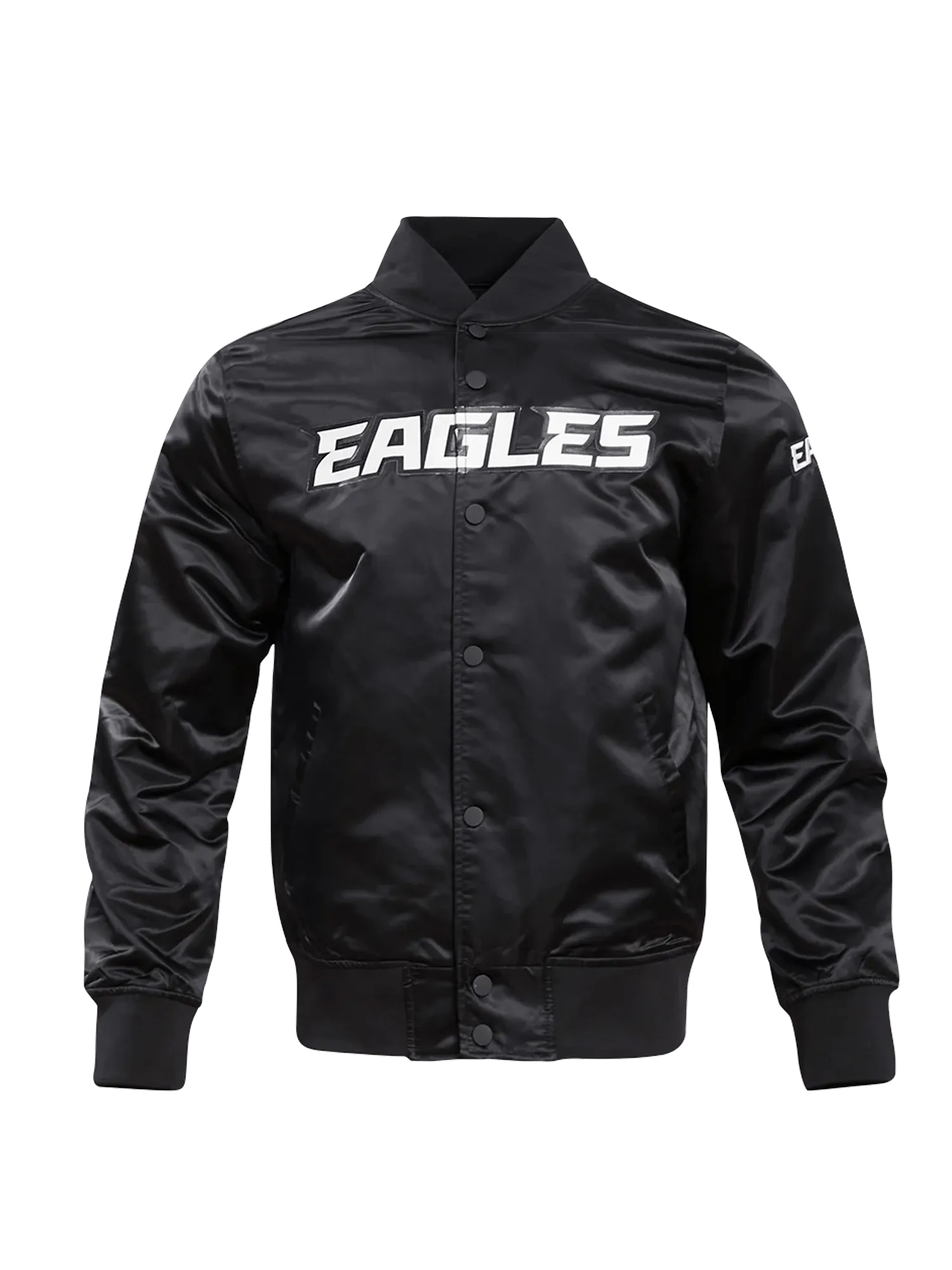 Philadelphia Eagles Pro Standard NFL Team Classic Satin Button Jacket - Black