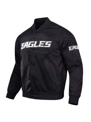 Philadelphia Eagles Pro Standard NFL Team Classic Satin Button Jacket - Black