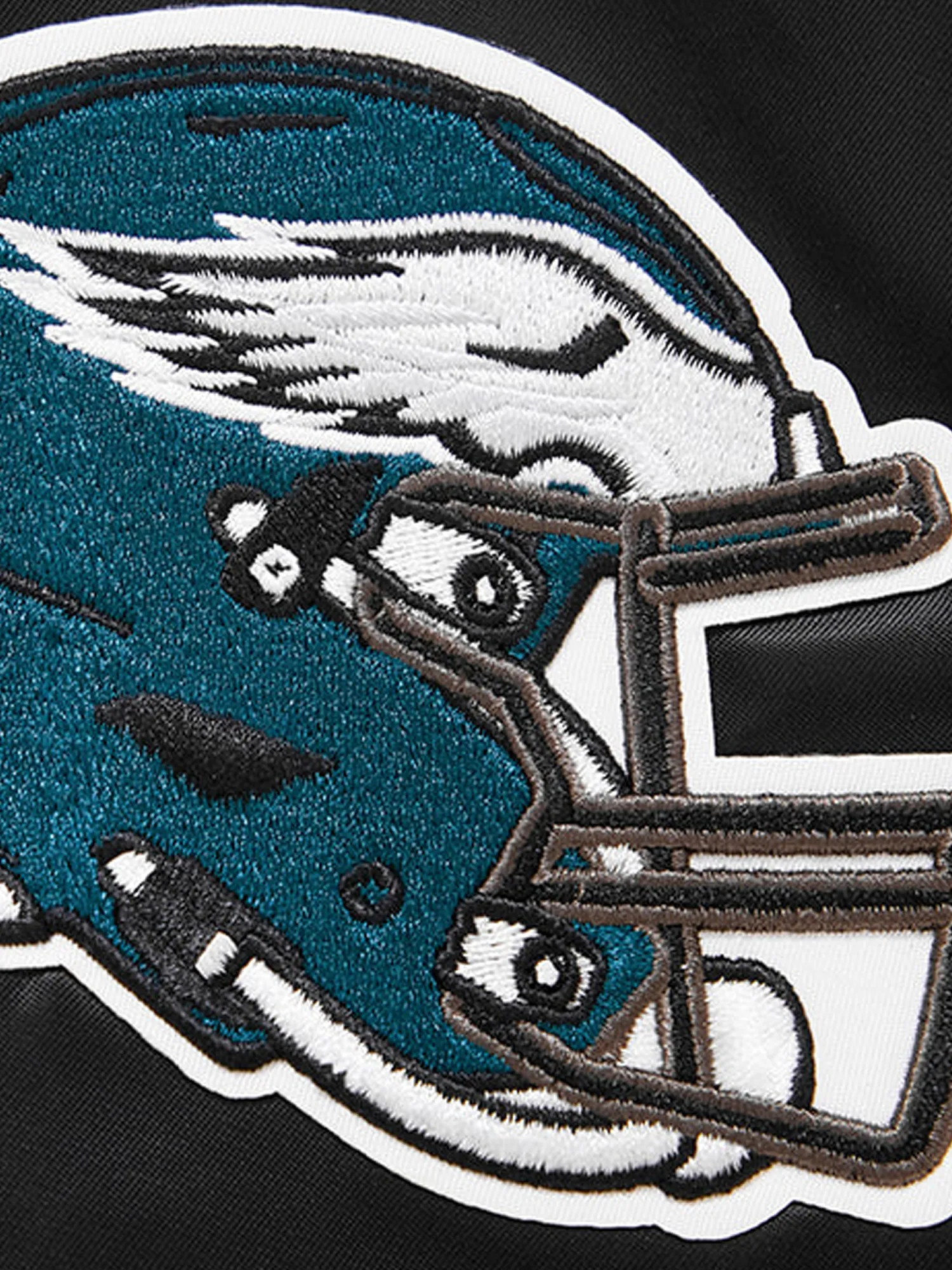 Philadelphia Eagles Pro Standard NFL Team Classic Satin Button Jacket - Black