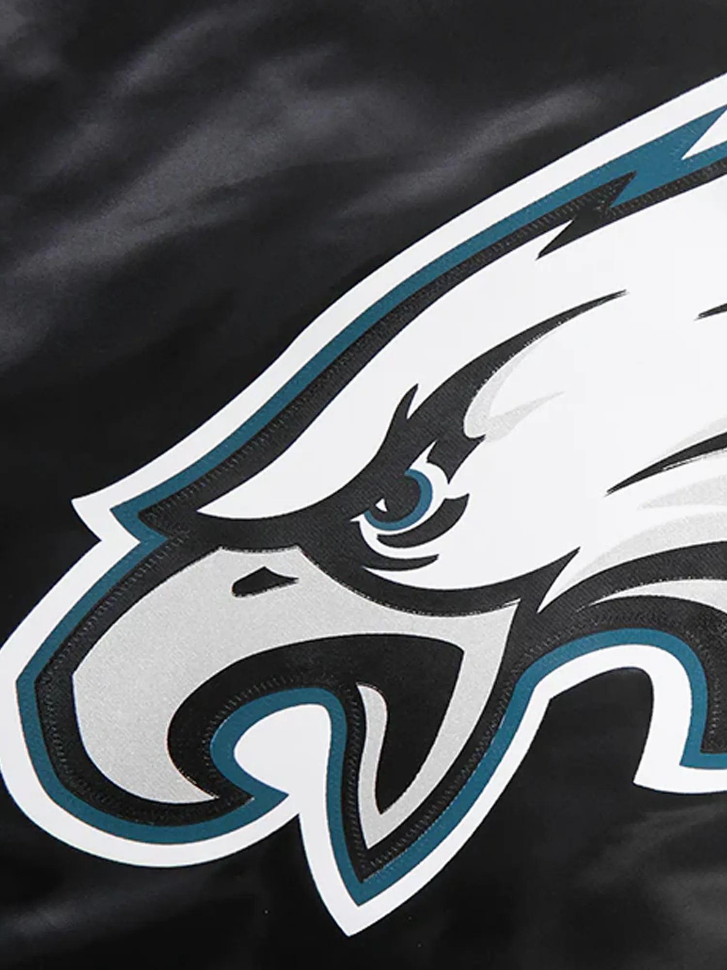 Philadelphia Eagles Pro Standard NFL Team Classic Satin Button Jacket - Black