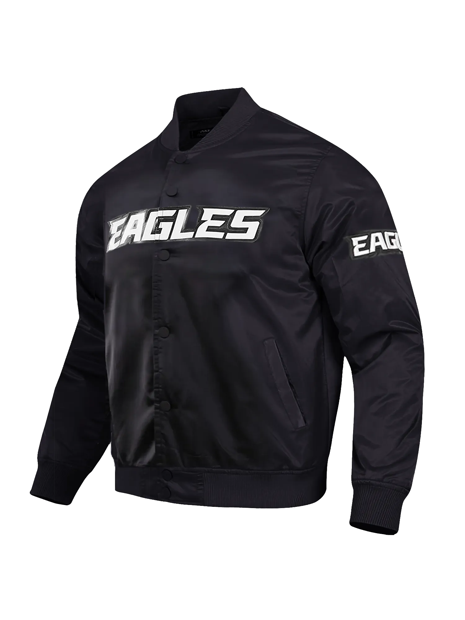 Philadelphia Eagles Pro Standard NFL Team Classic Satin Button Jacket - Black