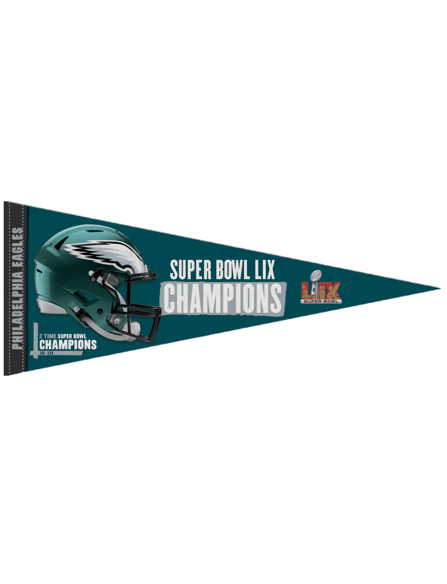 Philadelphia Eagles Wincraft NFL Super Bowl LIX Champs 12" x 30" Premium Pennant