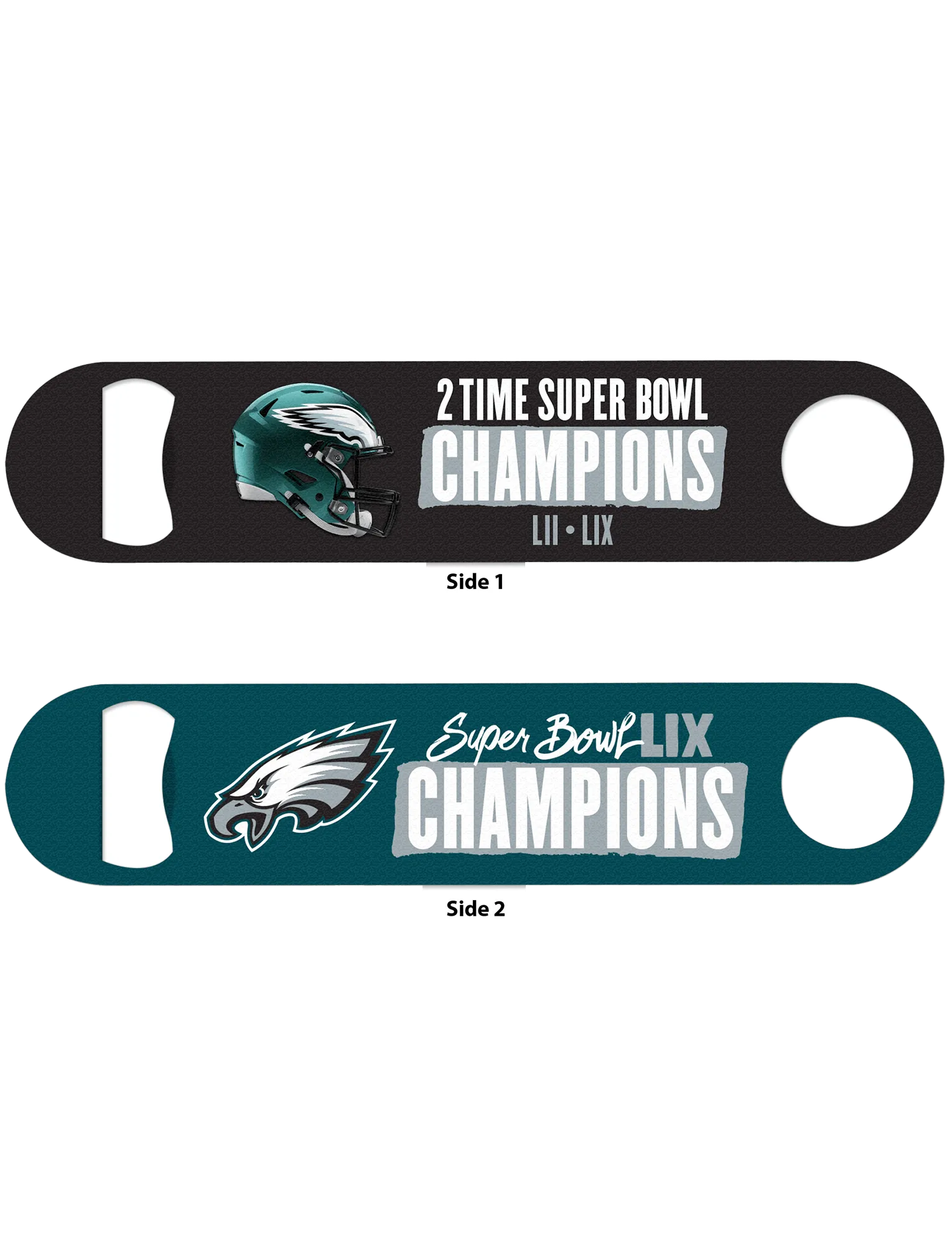 Philadelphia Eagles Wincraft NFL Super Bowl LIX Champs Double Sided Metal Bottle Opener