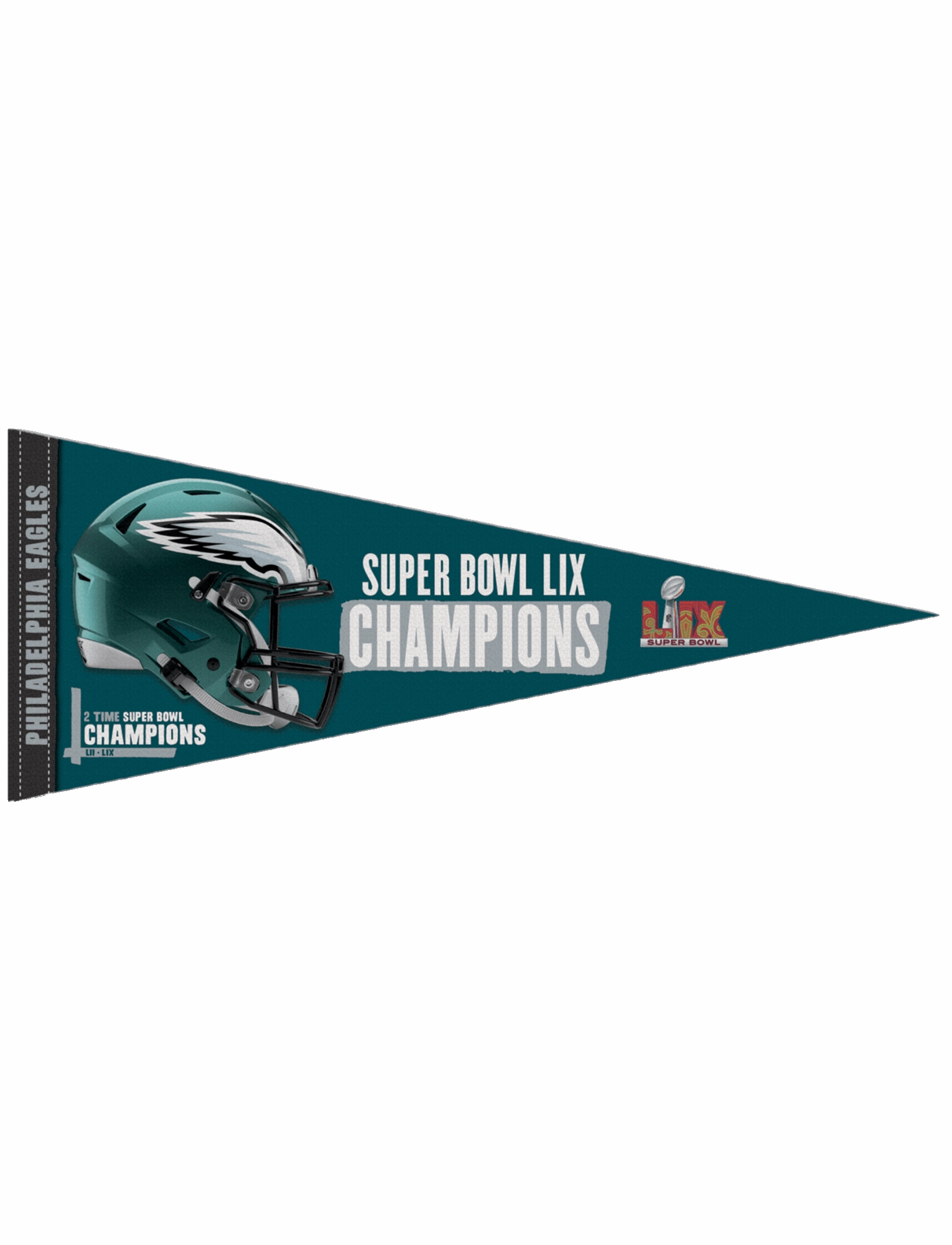 Philadelphia Eagles Wincraft NFL Super Bowl LIX Champs 12" x 30" Premium Pennant