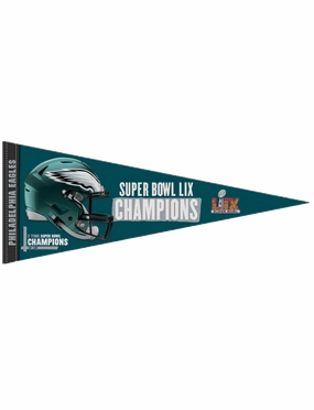 Philadelphia Eagles Wincraft NFL Super Bowl LIX Champs 12" x 30" Premium Pennant