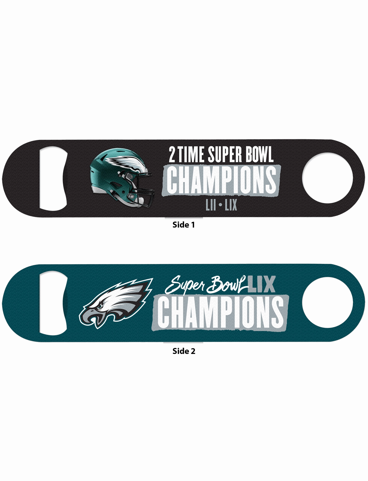Philadelphia Eagles Wincraft NFL Super Bowl LIX Champs Double Sided Metal Bottle Opener