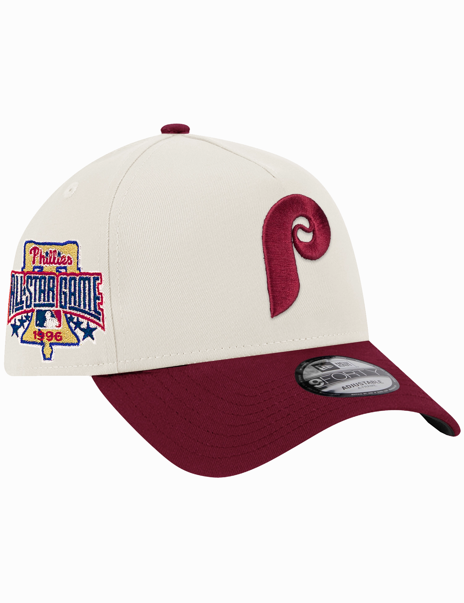 Philadelphia Phillies New Era MLB 96 All Star 9FORTY A-Frame Snapback Hat - Chrome