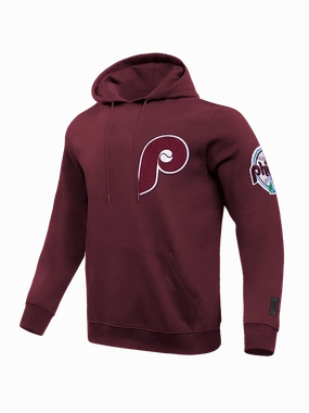 Philadelphia Phillies Pro Standard MLB Team Chenille Hoodie Jumper  - Maroon