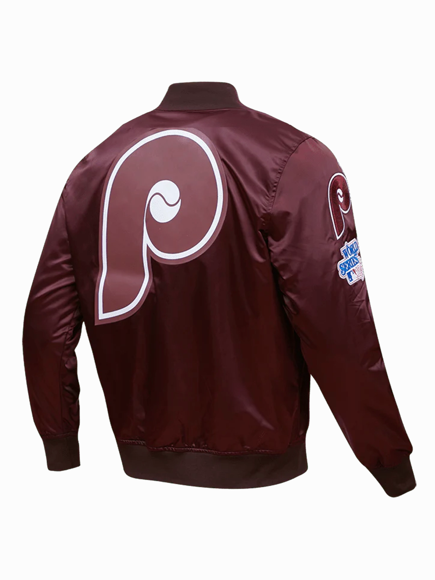 Philadelphia Phillies Pro Standard MLB Team Classic Satin Button Jacket - Wine