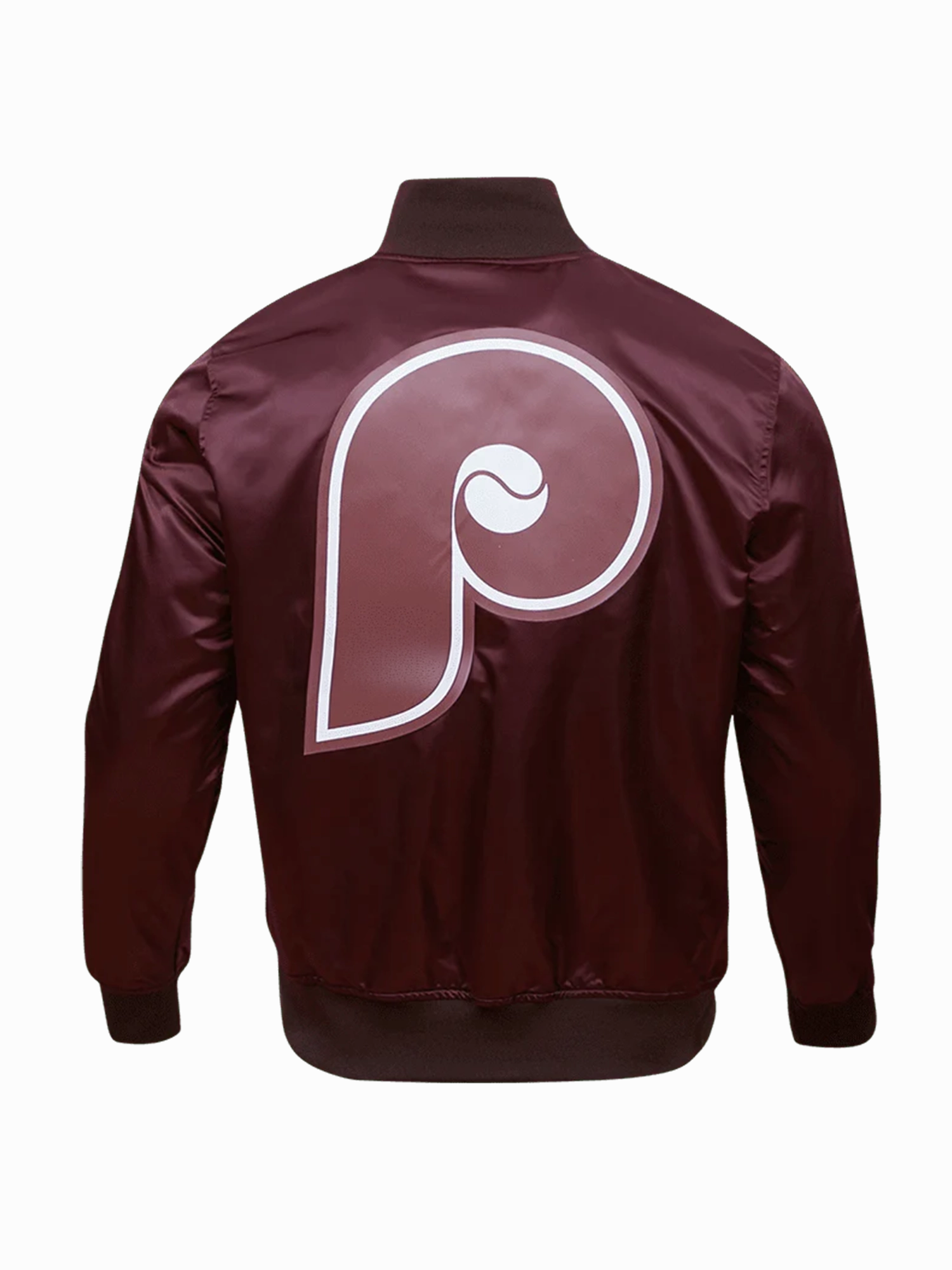 Philadelphia Phillies Pro Standard MLB Team Classic Satin Button Jacket - Wine