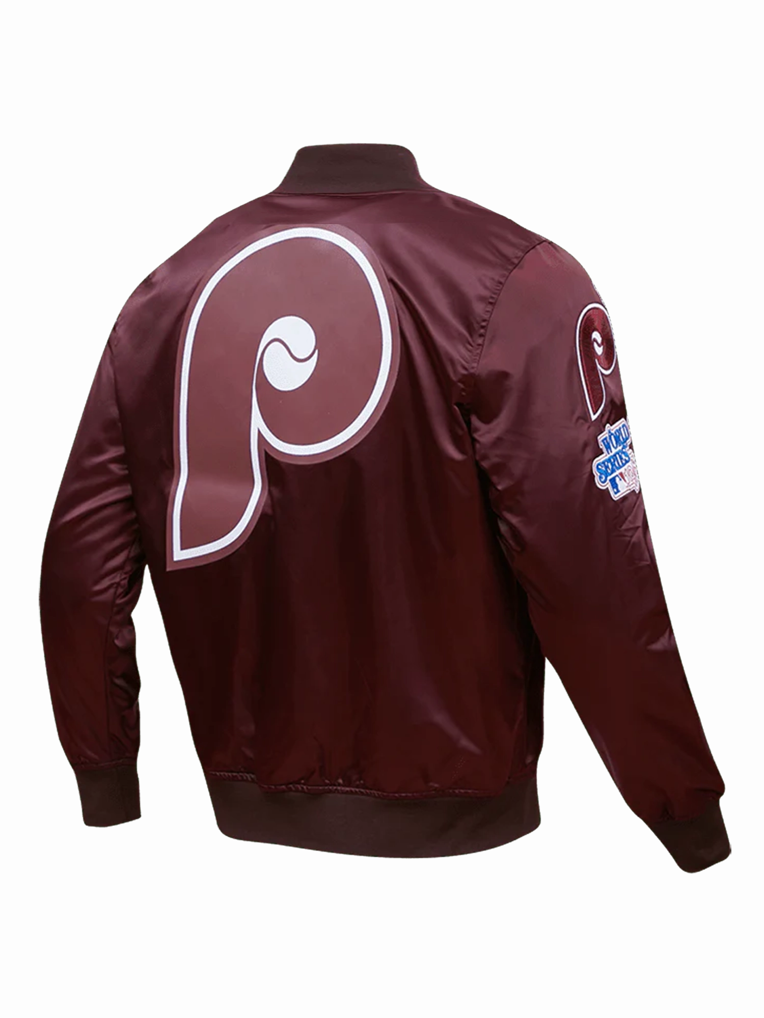 Philadelphia Phillies Pro Standard MLB Team Classic Satin Button Jacket - Wine