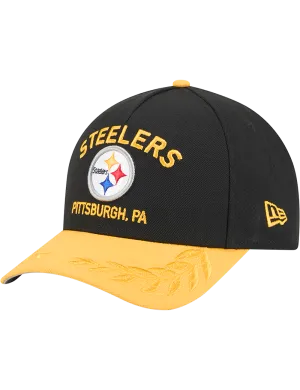 Pittsburgh Steelers New Era NFL 25 Draft 9FORTY M-Crown Snapback Hat - Black