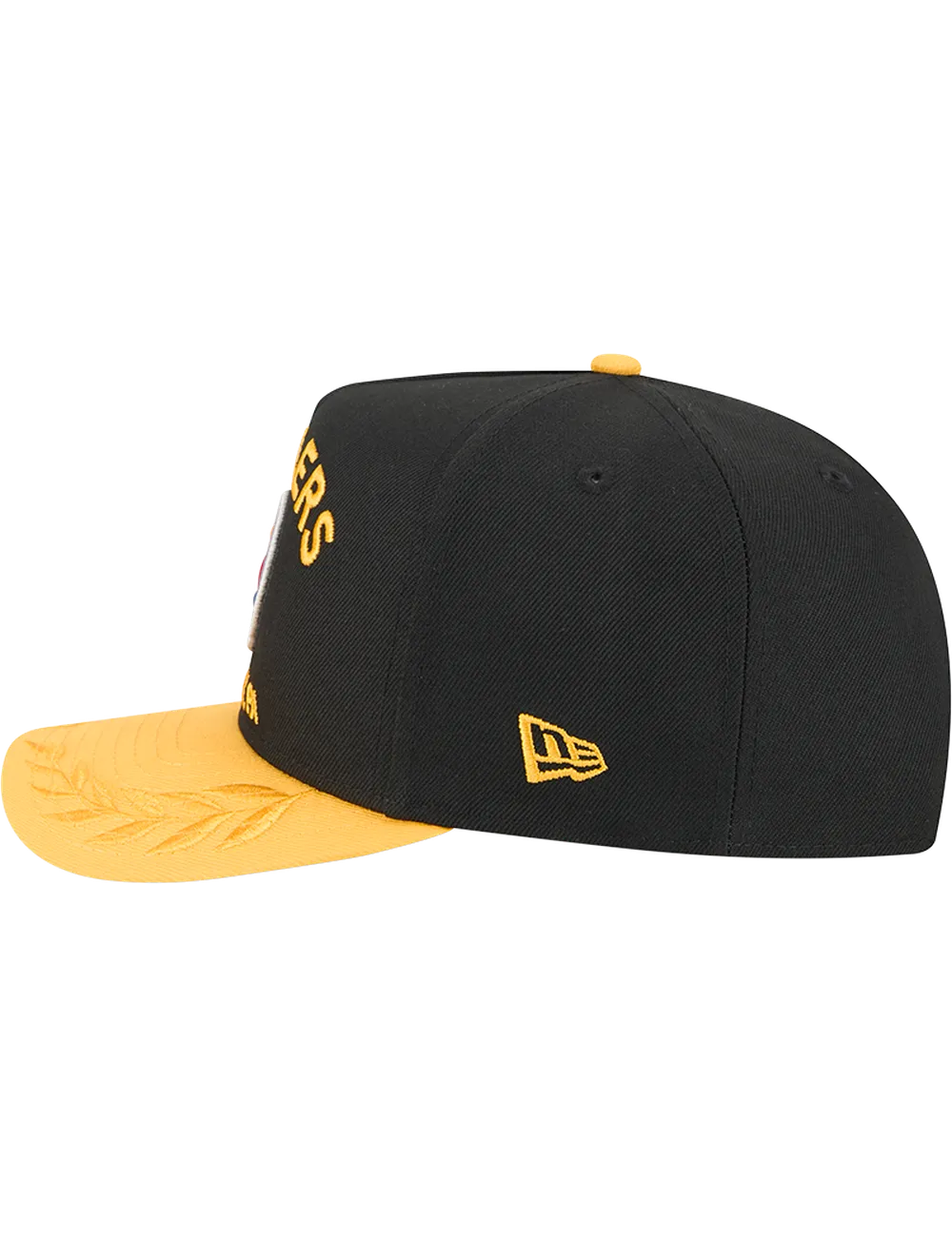 Pittsburgh Steelers New Era NFL 25 Draft Pre-Curved 9FIFTY A-Frame Snapback Hat - Black