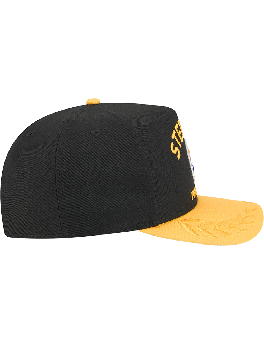 Pittsburgh Steelers New Era NFL 25 Draft Pre-Curved 9FIFTY A-Frame Snapback Hat - Black
