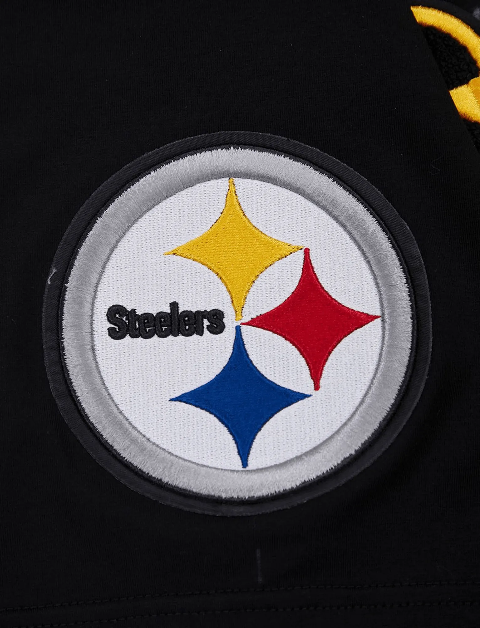 Pittsburgh Steelers Pro Standard NFL Classic Chenille Flex T-Shirt - Black