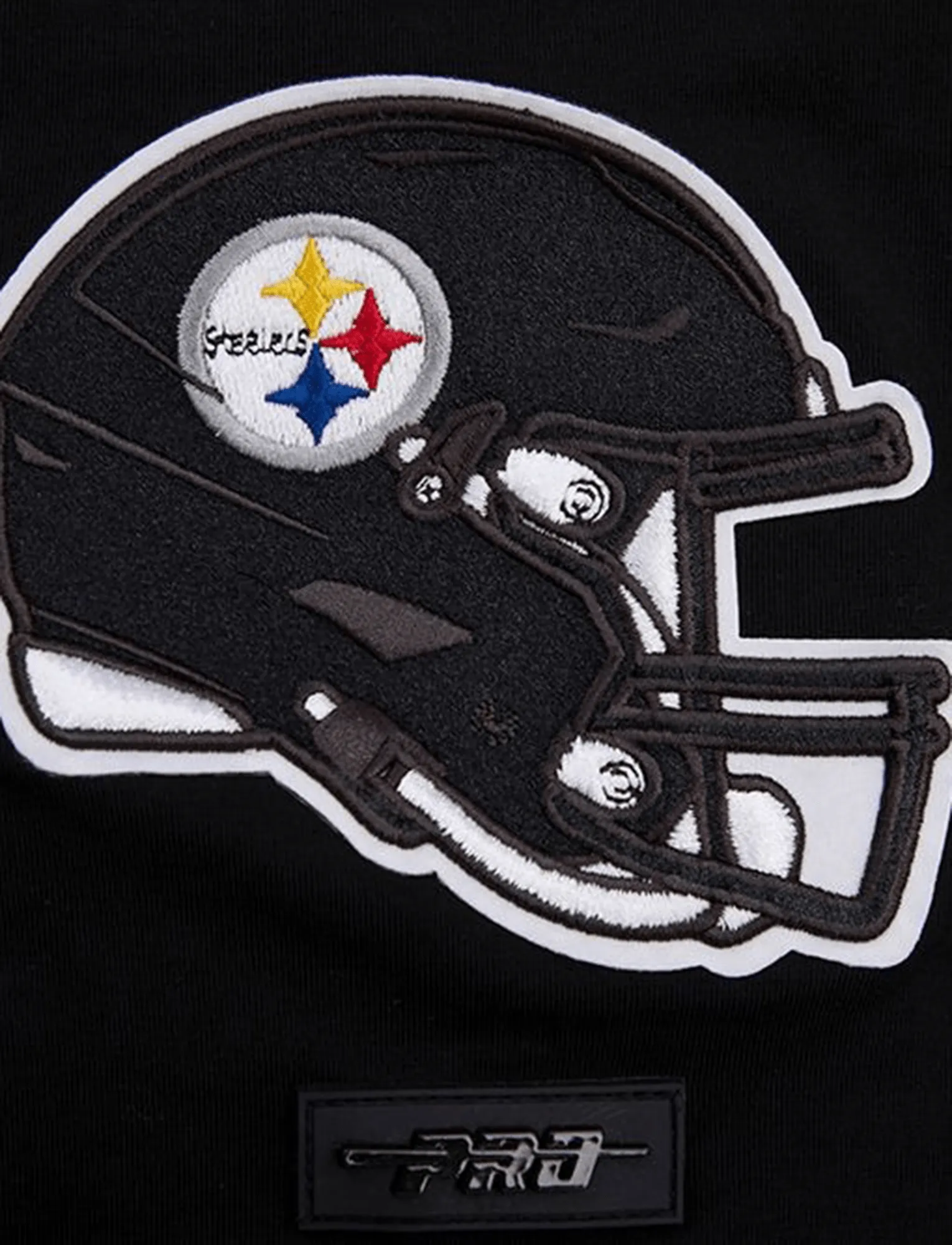Pittsburgh Steelers Pro Standard NFL Classic Chenille Flex T-Shirt - Black