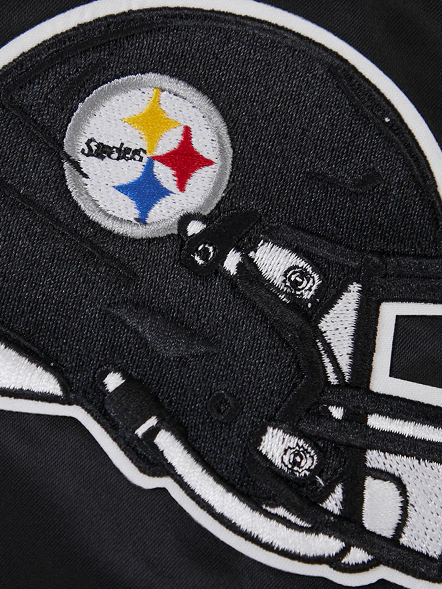 Pittsburgh Steelers Pro Standard NFL Team Classic Satin Button Jacket - Black