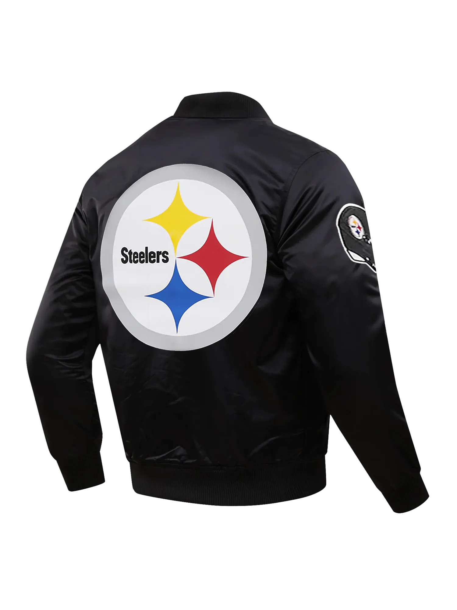 Pittsburgh Steelers Pro Standard NFL Team Classic Satin Button Jacket - Black