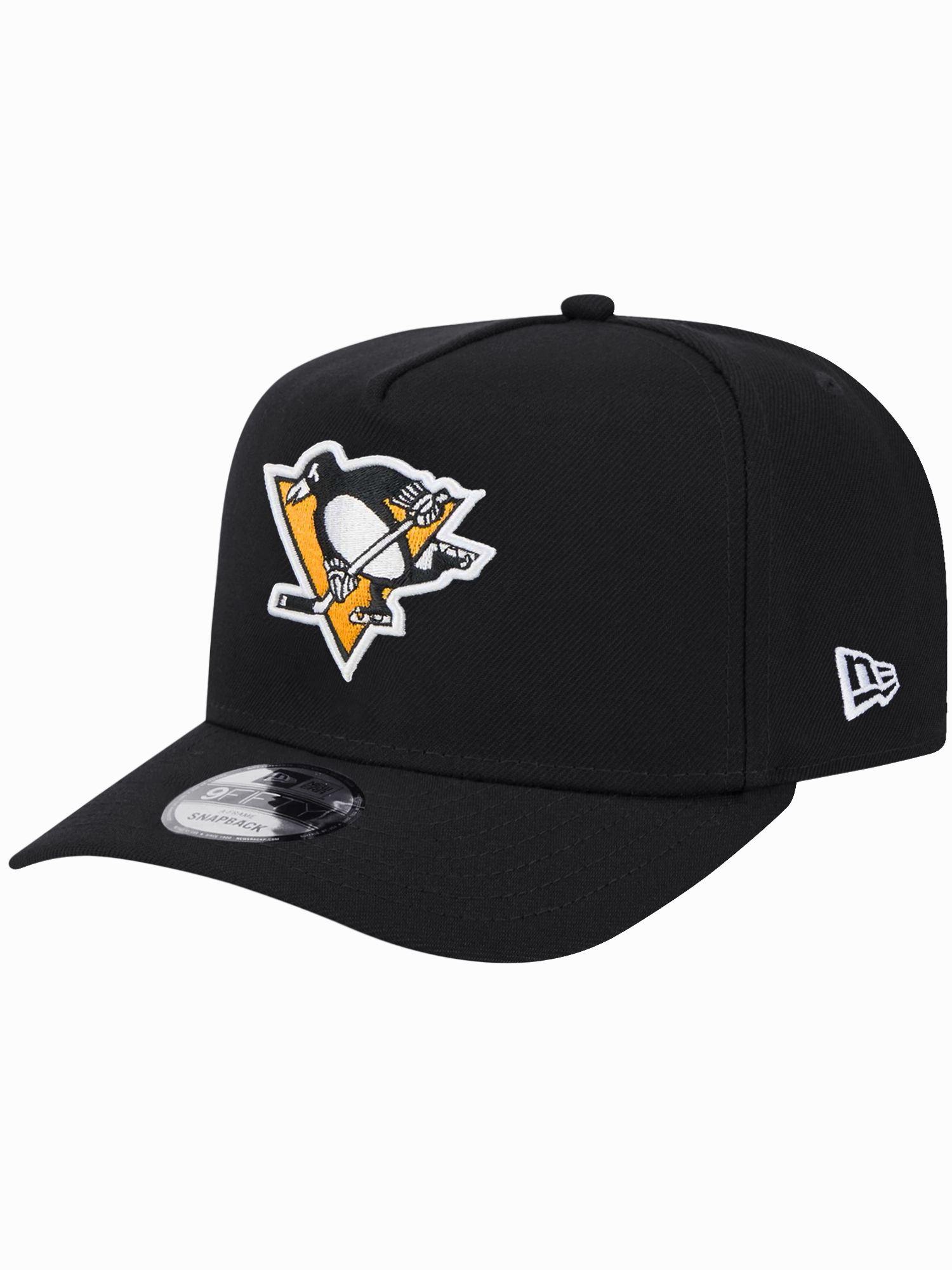 Pittsburgh Penguins New Era NHL Team Pre-Curved 9FIFTY A-Frame Snapback Hat - Black