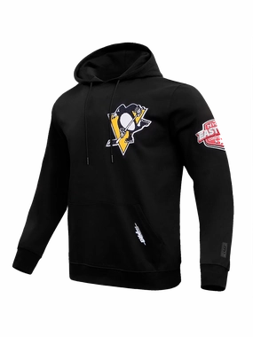 Pittsburgh Penguins Pro Standard NHL Team Chenille Hoodie Jumper - Black