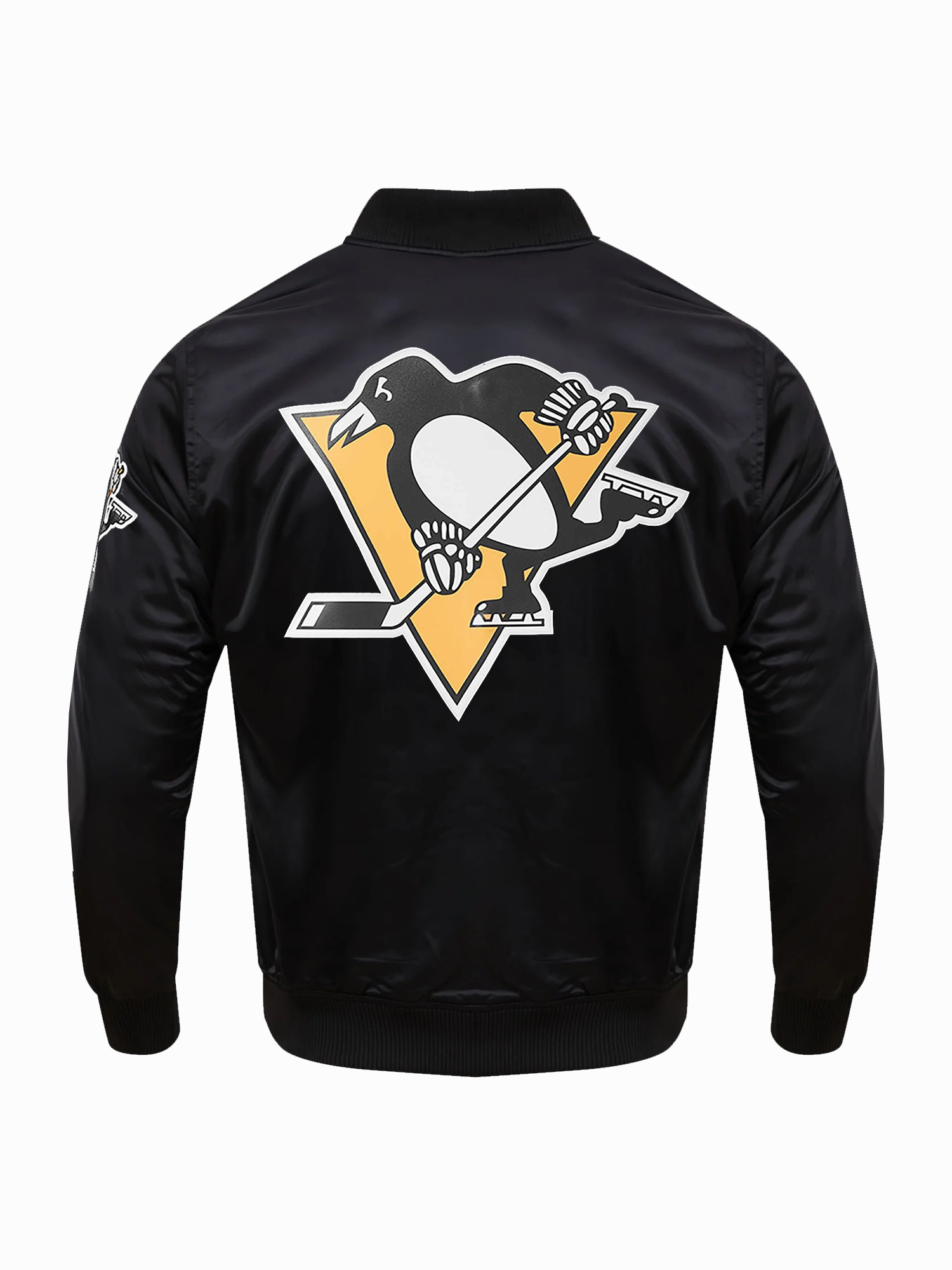 Pittsburgh Penguins Pro Standard NHL Team Classic Satin Button Jacket - Black