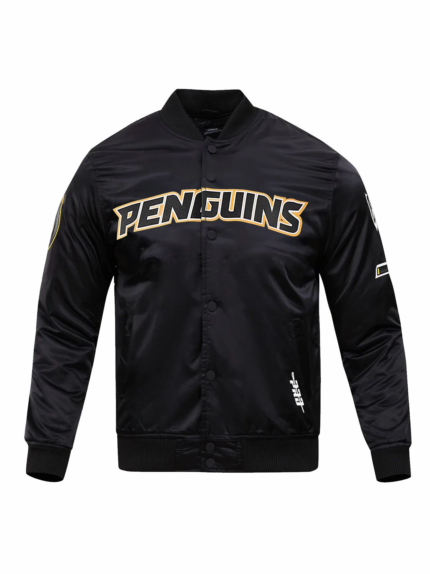Pittsburgh Penguins Pro Standard NHL Team Classic Satin Button Jacket - Black