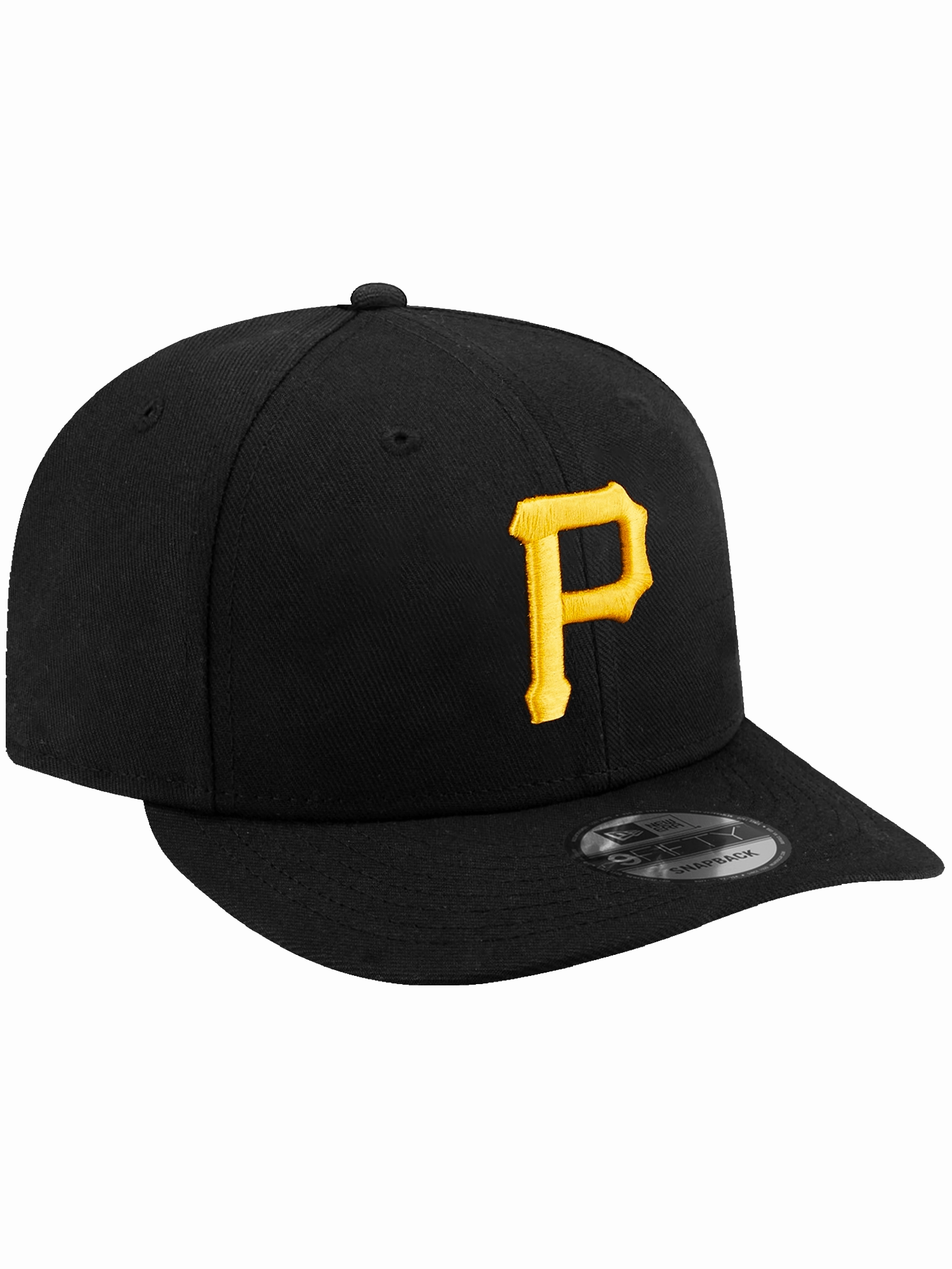 Pittsburgh Pirates New Era MLB Team Pre-Curved 9FIFTY Snapback Hat - Black