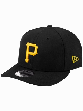 Pittsburgh Pirates New Era MLB Team Pre-Curved 9FIFTY Snapback Hat - Black