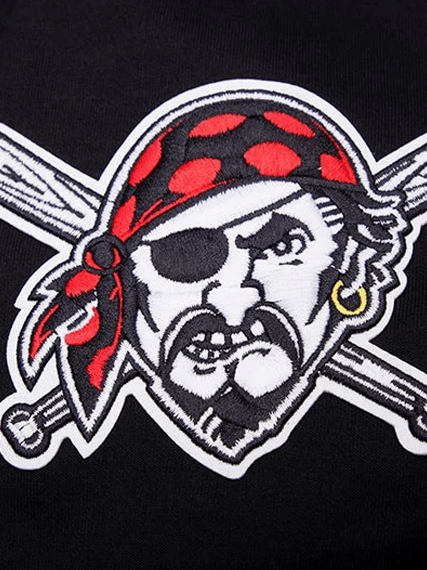 Pittsburgh Pirates Pro Standard MLB Team Chenille Hoodie Jumper  - Black