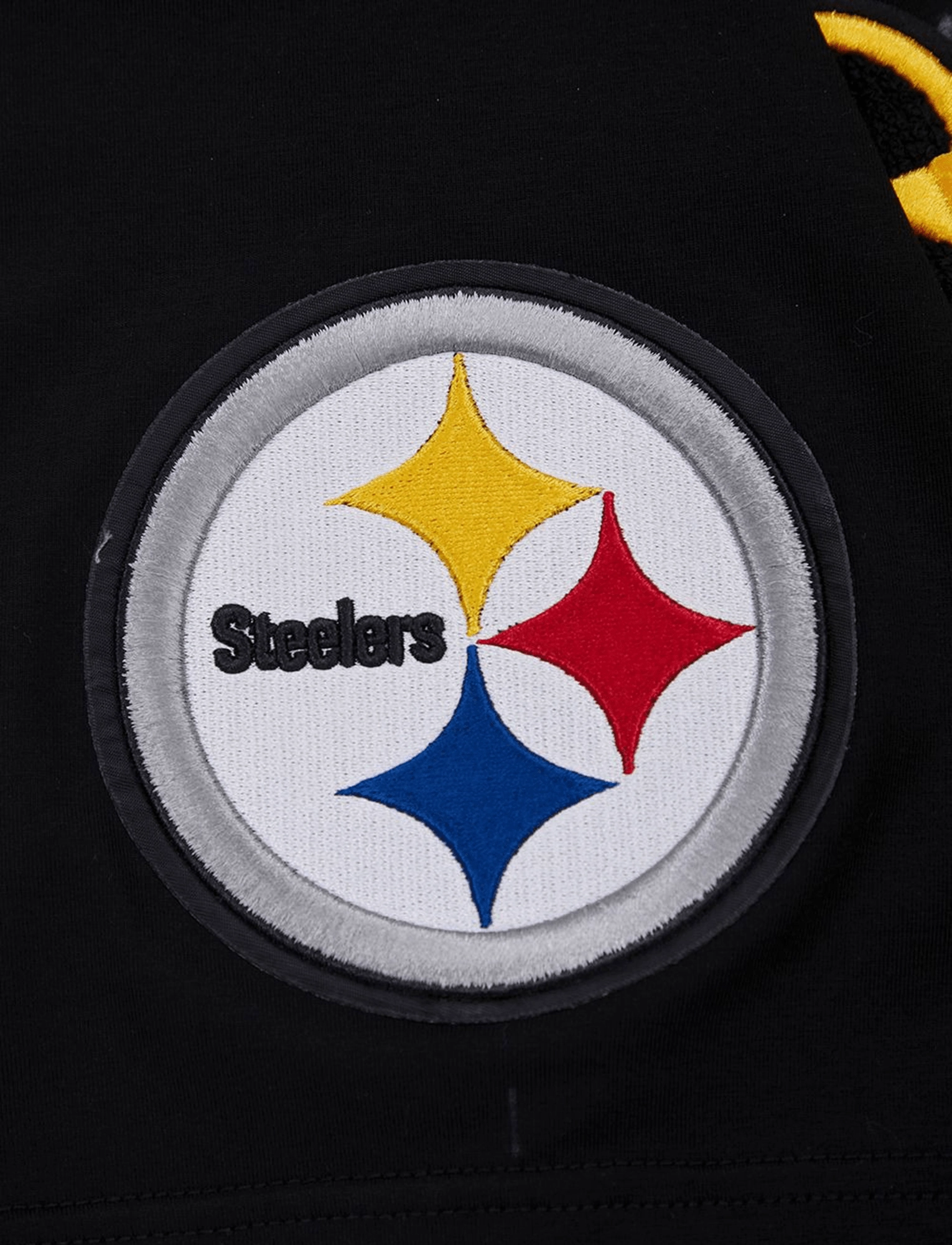 Pittsburgh Steelers Pro Standard NFL Classic Chenille Flex T-Shirt - Black