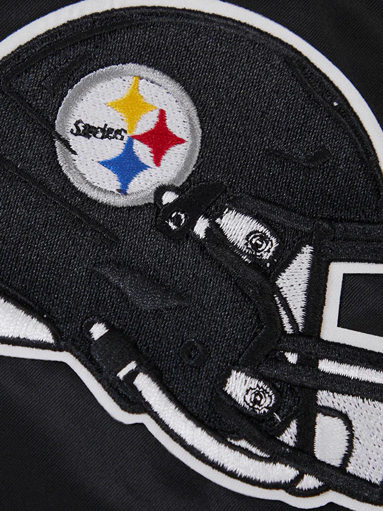 Pittsburgh Steelers Pro Standard NFL Team Classic Satin Button Jacket - Black