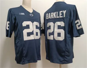P.State Nittany Lions #26 Saquon Barkley Navy cStitched Jersey College Jerseys