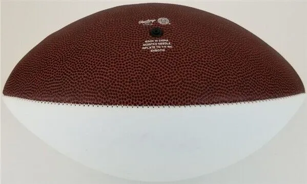 Rashan Gary "Hail to the Victors" Signed Michigan Wolverines Logo Football (JSA)