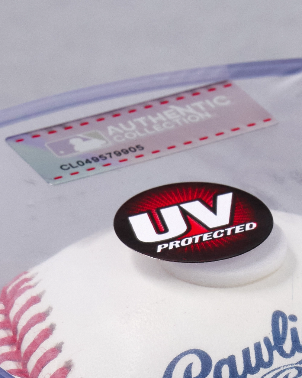 Rawlings MLB Official Game Baseball Ball w/Display Case