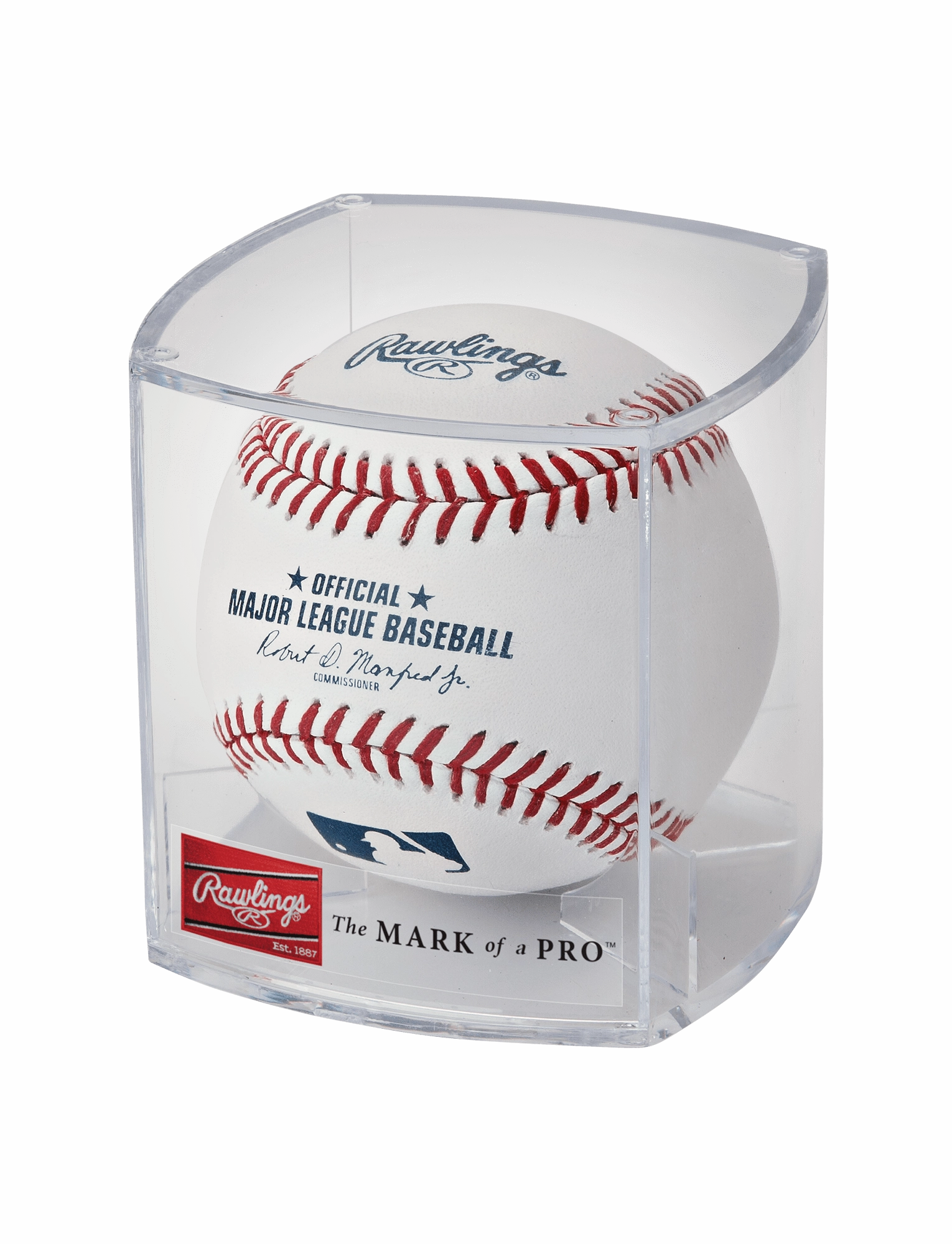 Rawlings MLB Official Game Baseball Ball w/Display Case